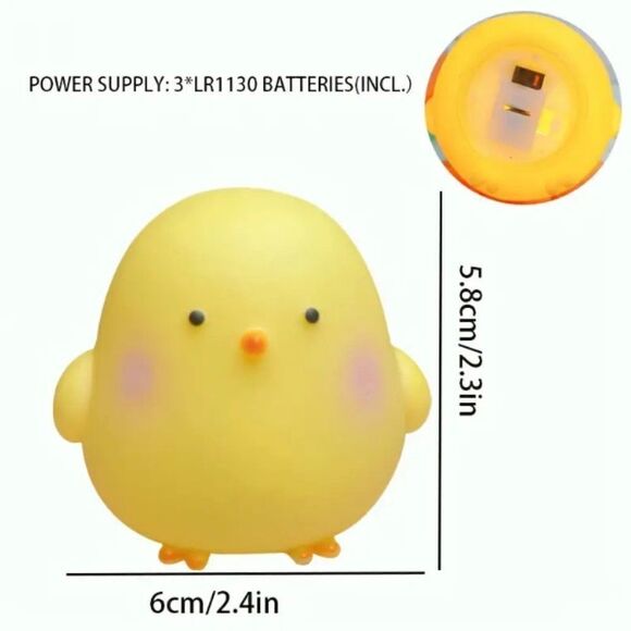 NEW Cute Yellow Chick Duck Night Light! So Adorable Soft Warm Light - Picture 2 of 2